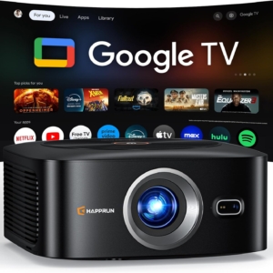 HAPPRUN Outdoor Projector with Official Google TV